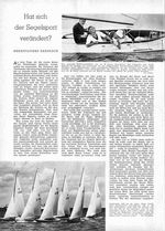 Hat sich der Segelsport verändert?