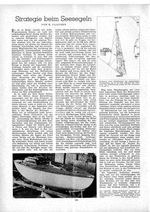 Seesegeln, Strategie des