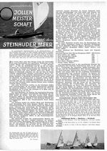 0-Jollen-Meisterschaft, gesamtdeutsche auf dem Steinhuder Meer
