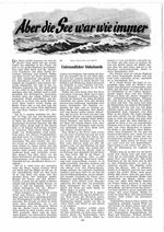 Aber die See war wie immer