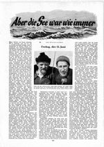 Aber die See war wie immer