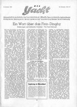 Finn-Dinghy, ein Wort über das