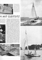 Englische Jollen mit Gleitsitz