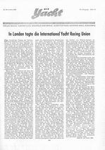 International-Yacht-Racing-Union tagte in London