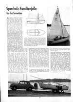 5,03 m "Falcon" Serienjolle aus heiß verformtem Sperrholz der Fairey Marine Ltd., London