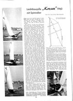 "Korsar" Leichtbaujolle 1960 mit Spinnaker