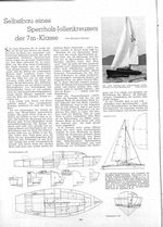Sperrholzjollenkreuzer der 7 m-Klasse, Selbstbau eines