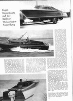 Kajüt-Motorboote auf der Berliner Wassersportausstellung