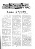 Horsepower oder Pferdestärke