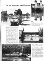Von den Weserbergen nach Niederland im Motorboot