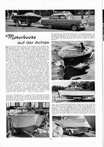 Motorboote auf der Achse