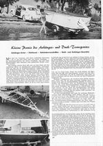 Anhänger- und Dach-Transport, kleine Praxis