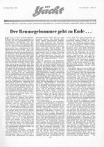 Rennsegelsommer, der, geht zu Ende