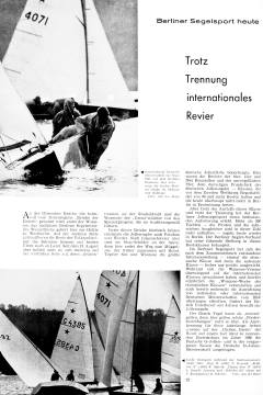 Berliner Segelsport heute