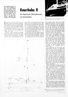 5,40-m-Sperrholz-Kleinstkreuzer "Knurrhahn II" (Dedering)