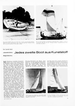 Kunststoff, jedes zweite Boot aus