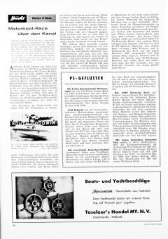 Motorboot-Race über den Kanal