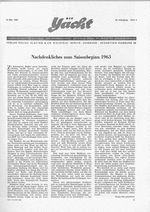 Saisonbeginn 1963, Nachdenkliches zum
