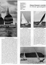 Kieler Woche, diese Klassen werden in Kiel gesegelt