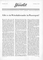 Wirtschaftswunder im Wassersport, gibt es ein?