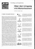 Über den Umgang mit Motorbooten