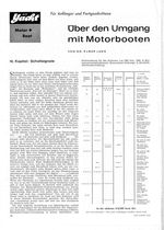 Über den Umgang mit Motorbooten