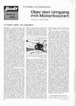 Über den Umgang mit Motorbooten