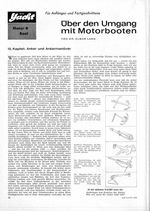 Über den Umgang mit Motorbooten
