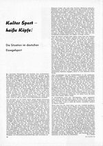 Eissegelsport, die Situation im deutschen