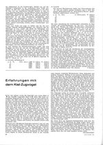 Zugvogel (Kiel-), Erfahrungen mit dem