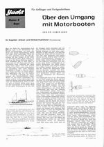 Über den Umgang mit Motorbooten