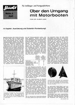 Über den Umgang mit Motorbooten