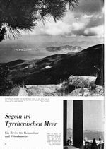 Segeln im Tyrrhenischen Meer