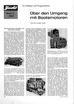 Über den Umgang mit Bootsmotoren