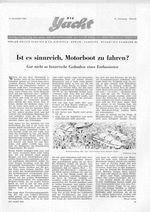 Motorboot zu fahren, ist es sinnreich?