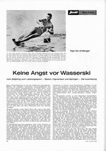 Wasserski, keine Angst vor