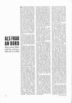 Frau, als, an Bord