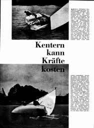 Kentern kann Kräfte kosten