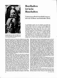 Bordhalten ist kein Haushalten