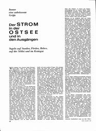 Ostsee, der Strom in der