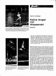 Wasserski, keine Angst vor