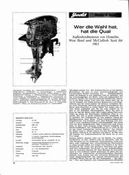 Außenborder, Homelite-, West Bend- und McCulloch Scott-Modelle 1965