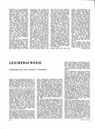 Leichtbauweise, Erfahrungen einer nicht "massiven" Vorschotfrau