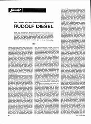 Diesel, Rudolf, ein Leben für den Verbrennungsmotor