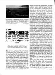 Schwedenreise, eine, aus der Perspektive des Smutjes und Navigators