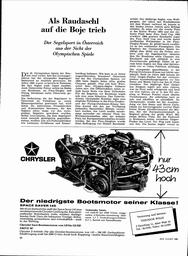 Österreich, der Segelsport in, aus der Sicht der Olympischen Spiele