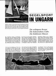 Ungarn, Segelsport in