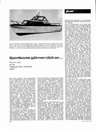 Sportboote auf der Hamburger Boots-Ausstellung
