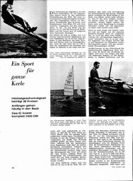 Segelkanu, ein Sport für ganze Kerle