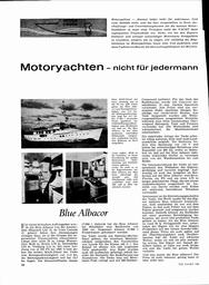 Blue Albacor, Motoryacht